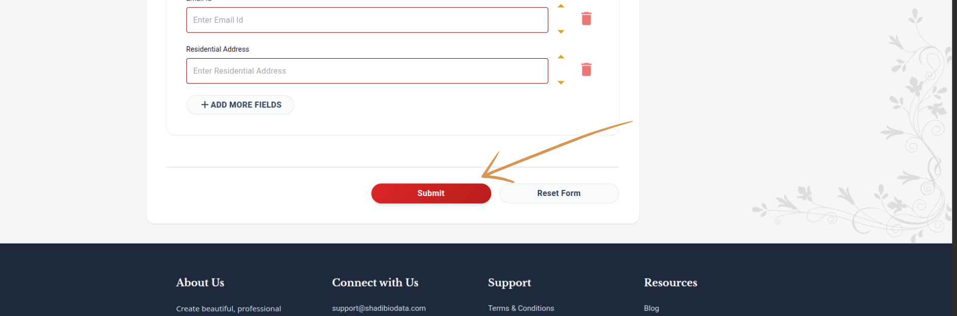 Step 10: Submit the Form