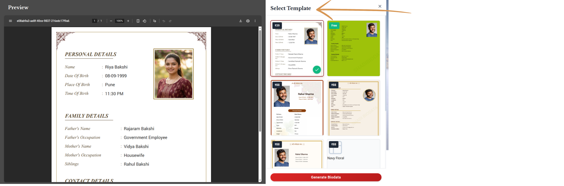 Step 11: Pick a Template